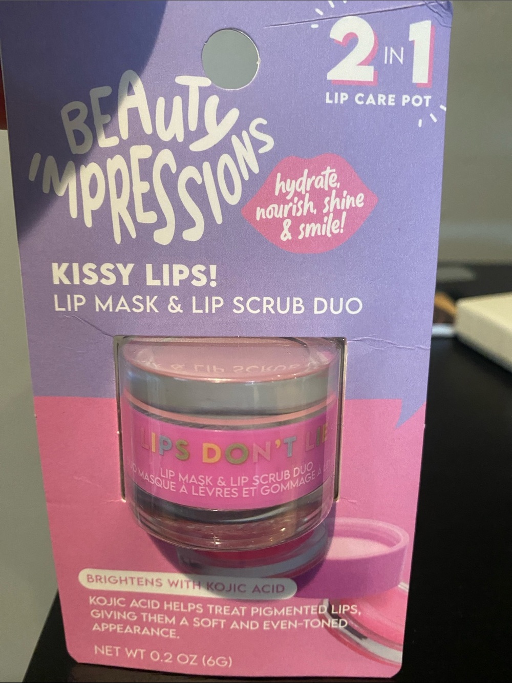 Impressions Pink Lip Mask & Lip Scrub Duo
